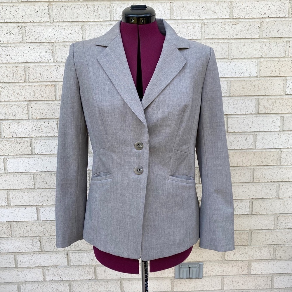 Classiques Entier Nordstrom Gray (Grey) Wool Suit Blazer Jacket Size 10